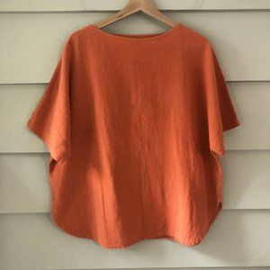 Vintage Minimalist Cotton Deva Eyewear Blouse L
